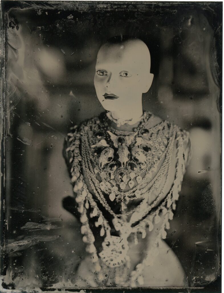 Modern Wet Plate Tin Type on Aluminium